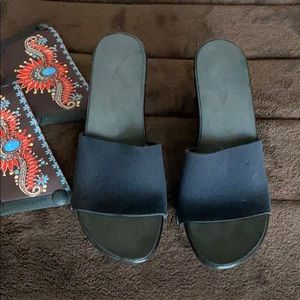 Sandals slides with interchangeable tops